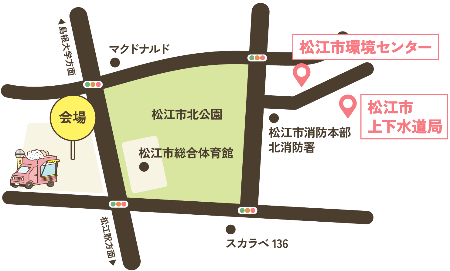 臨時駐車場マップ